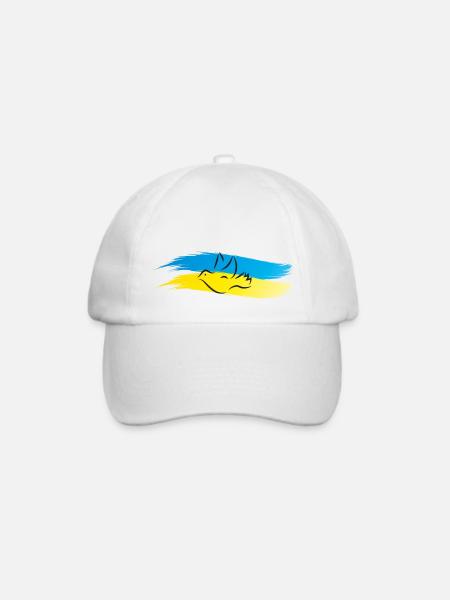 peace ukraine - Baseballkappe - Weiß/Weiß