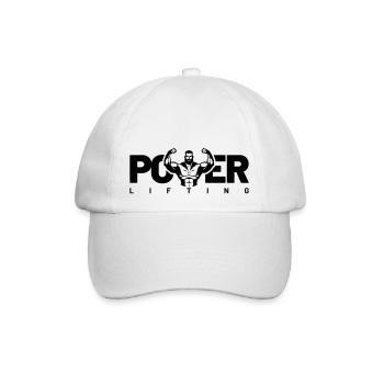 power lifting - Baseballkappe - Weiß/Weiß - Vorne