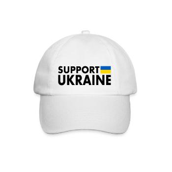 Support ukraine - Baseballkappe - Weiß/Weiß - Vorne