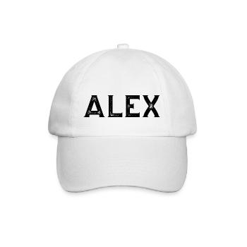 Alex - Baseballkappe - Weiß/Weiß - Vorne