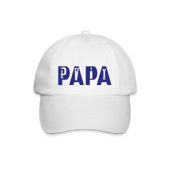 Vater Handwerker| Papa Geschenkidee - Baseballkappe - Weiß/Weiß - Vorne
