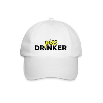 Piss Drinker 16 - Baseballkappe - Weiß/Weiß - Vorne