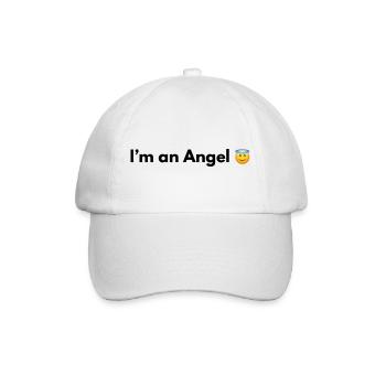 I AM AN ANGEL - Baseballkappe - Weiß/Weiß - Vorne
