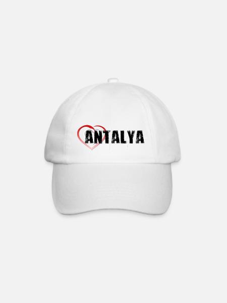 Antalya - Baseballkappe - Weiß/Weiß