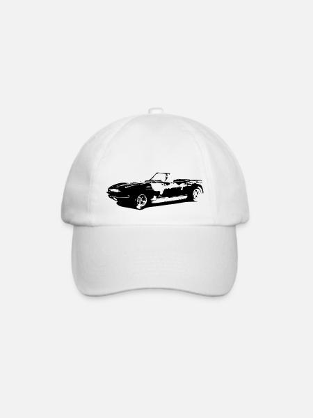 Auto - Baseballkappe - Weiß/Weiß