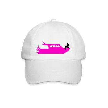 Boot - Baseballkappe - Weiß/Weiß - Vorne