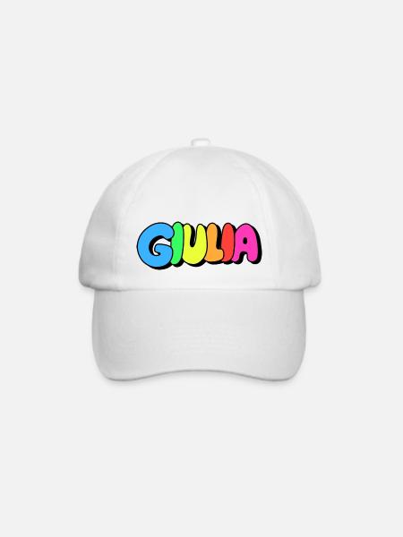 Giulia - Baseballkappe - Weiß/Weiß