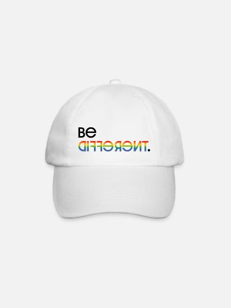 Be different LGBT lgbtqi queer - Baseballkappe - Weiß/Weiß