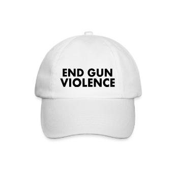 END GUN VIOLENCE - Baseballkappe - Weiß/Weiß - Vorne