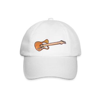 Elektrogitarre - Baseballkappe - Weiß/Weiß - Vorne