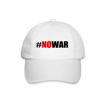 No war - Baseballkappe - Weiß/Weiß - Vorne
