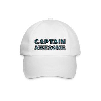 CAPTAIN AWESOME - Baseballkappe - Weiß/Weiß - Vorne