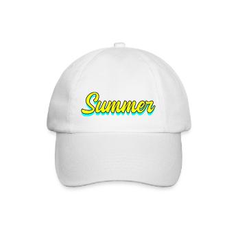 Summer Sommer - Baseballkappe - Weiß/Weiß - Vorne