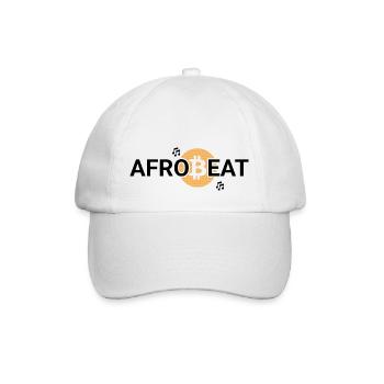 Afrobeat – Vinyl-Logo und Anmerkungen - Baseballkappe - Weiß/Weiß - Vorne