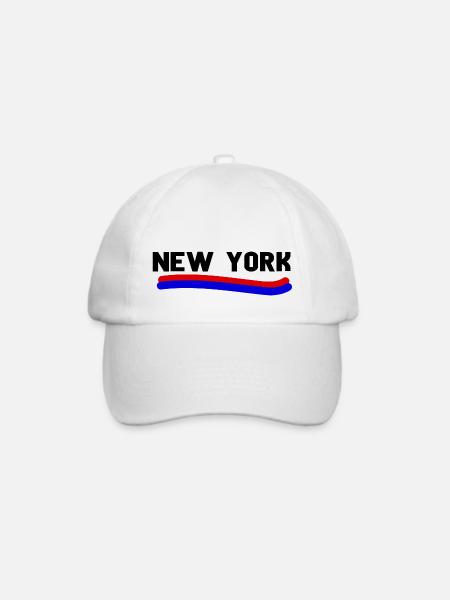 New York - Baseballkappe - Weiß/Weiß