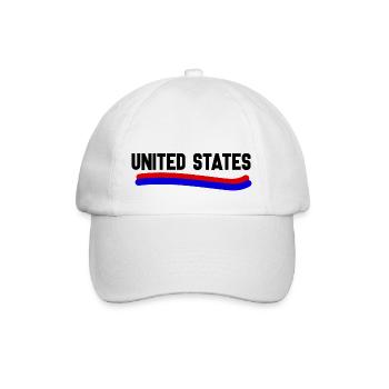 USA - Baseballkappe - Weiß/Weiß - Vorne