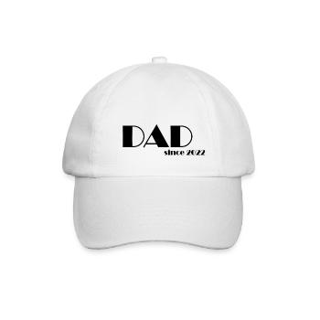 DAD since 2022 s - Baseballkappe - Weiß/Weiß - Vorne