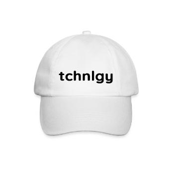 Technologie: Das Statement für Technik Fans - Baseballkappe - Weiß/Weiß - Vorne