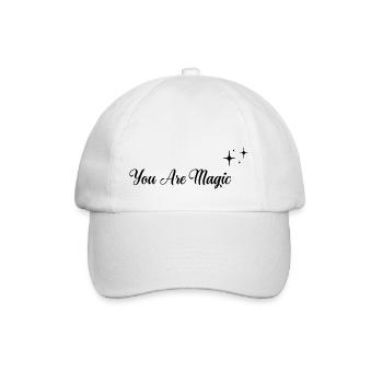 Du bist Magie - Baseballkappe - Weiß/Weiß - Vorne
