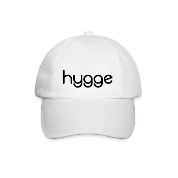 Hygge - Dänische Tradition - Lebensgefühl - Nett - Baseballkappe - Weiß/Weiß - Vorne