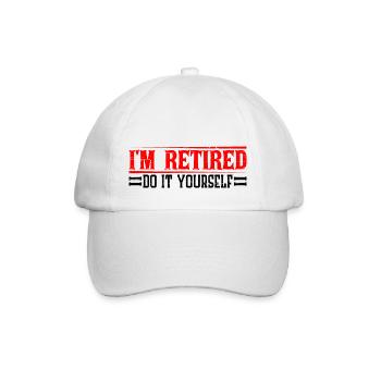 I'm retired, do it yourself 10 - Baseballkappe - Weiß/Weiß - Vorne