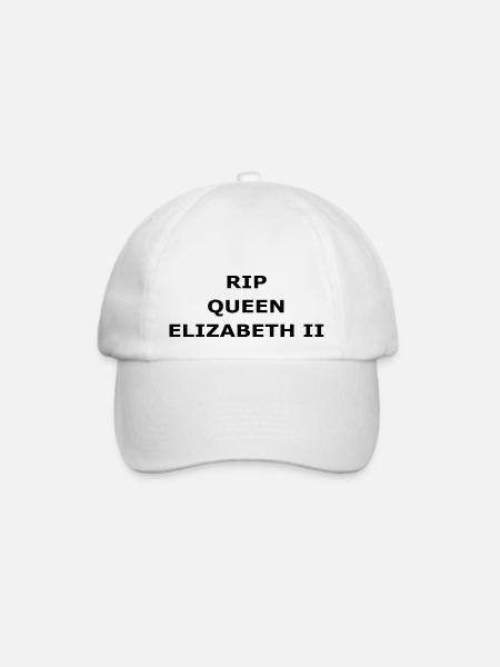 RIP KÖNIGIN ELIZABETH II. - Baseballkappe - Weiß/Weiß