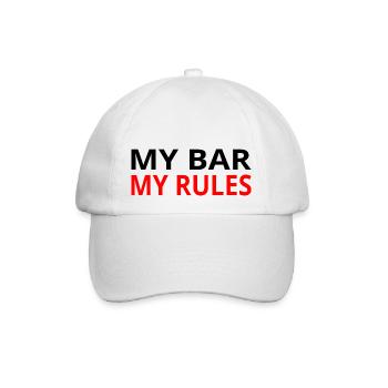 Bar - Baseballkappe - Weiß/Weiß - Vorne