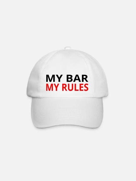 Bar - Baseballkappe - Weiß/Weiß