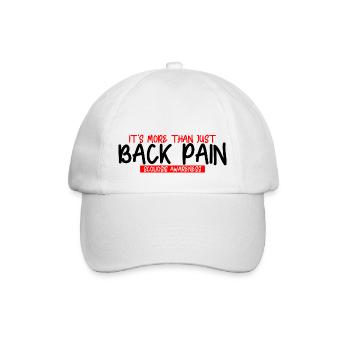 Its More Than Just Back Pain, Scoliosis Awareness3 - Baseballkappe - Weiß/Weiß - Vorne
