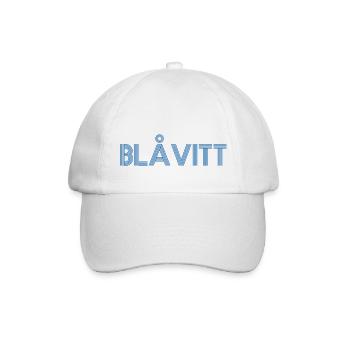Blau und Weiß - Baseballkappe - Weiß/Weiß - Vorne