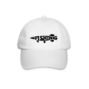 Angeln - Baseballkappe - Weiß/Weiß - Vorne
