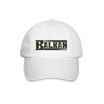 Exyu Balkan Rock Bosnien Kroatien Serbien - Baseballkappe - Weiß/Weiß - Vorne