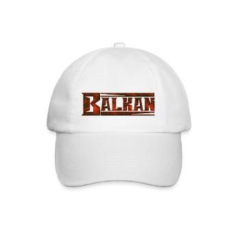 Exyu Balkan Rock Bosnien Kroatien Serbien - Baseballkappe - Weiß/Weiß - Vorne