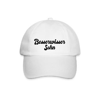 Besserwisser Sohn - Baseballkappe - Weiß/Weiß - Vorne