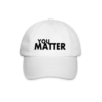 You matter - Baseballkappe - Weiß/Weiß - Vorne