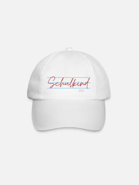 Schulkind - Baseballkappe - Weiß/Weiß