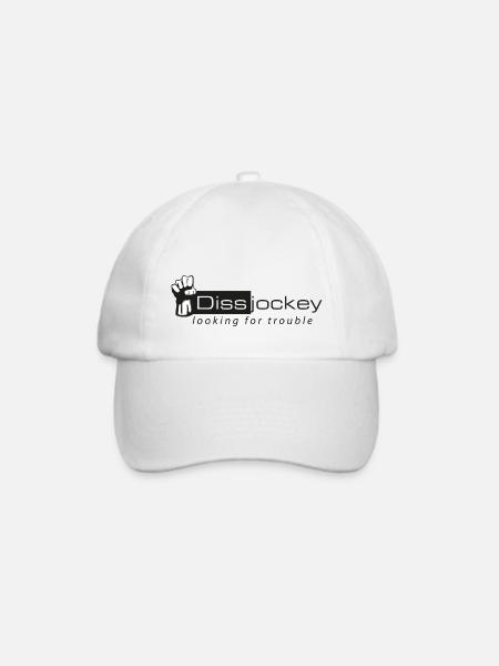 Dissjockey Looking for trouble - Baseballkappe - Weiß/Weiß