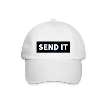 SEND IT Boxlogo - Baseballkappe - Weiß/Weiß - Vorne