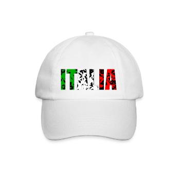 Italia Grunge - Baseballkappe - Weiß/Weiß - Vorne
