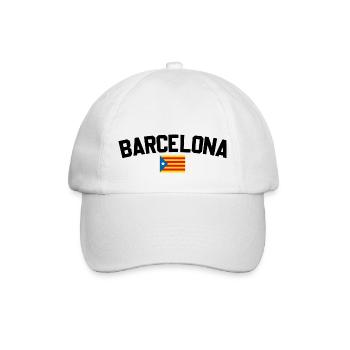 Barcelona - Baseballkappe - Weiß/Weiß - Vorne