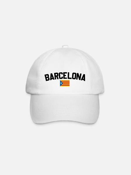 Barcelona - Baseballkappe - Weiß/Weiß