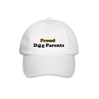 Proud Dog Parents - Baseballkappe - Weiß/Weiß - Vorne