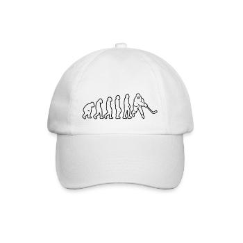 Eishockey Geschenk Eishockeyteam Wintersport - Baseballkappe - Weiß/Weiß - Vorne