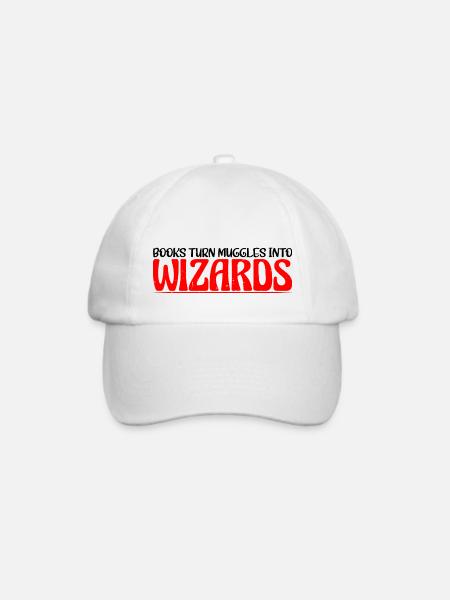 Books Turn Muggles Into Wizards 4 - Baseballkappe - Weiß/Weiß
