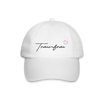 Traumfrau black - Baseballkappe - Weiß/Weiß - Vorne