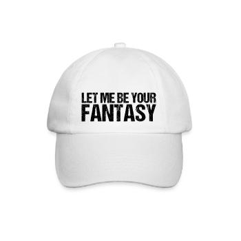Techno-Musik lass mich dein Fantasiegeschenk sein - Baseballkappe - Weiß/Weiß - Vorne
