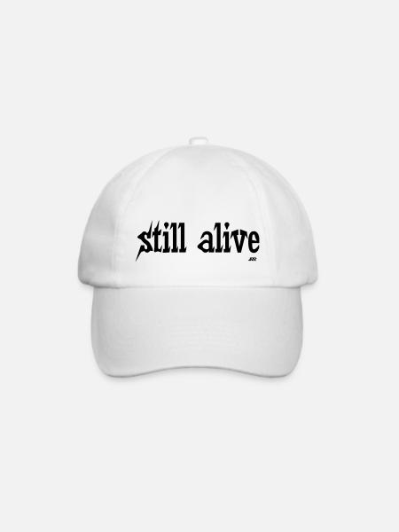 still alive - Baseballkappe - Weiß/Weiß