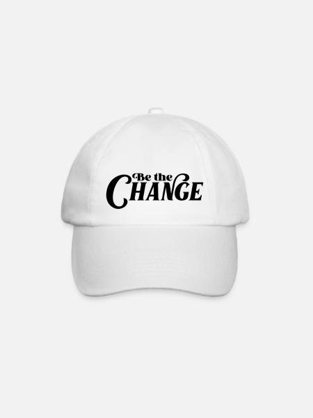 Be the Change - Baseballkappe - Weiß/Weiß
