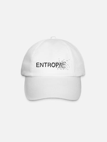 Entropie Wärme Physiker Physik Student Nerd Shirt - Baseballkappe - Weiß/Weiß