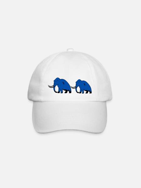 mammut 2 - Baseballkappe - Weiß/Weiß